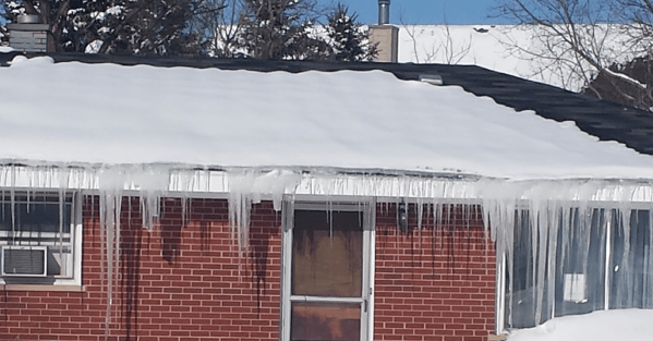 Icicles around home