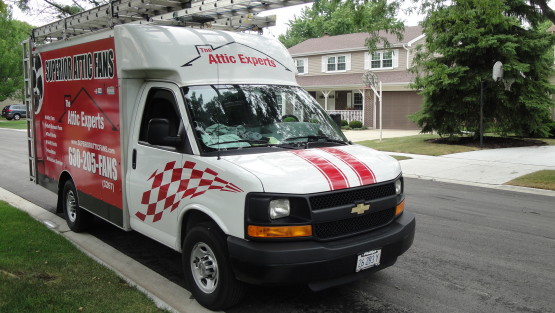 attic fan van - attic experts illinois
