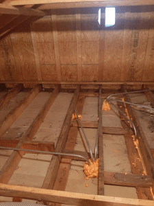 attic insulation removal image