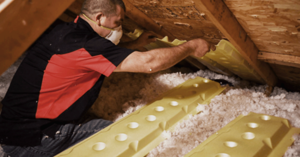 Installing attic baffles